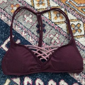 Purple bikini top